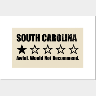 South Carolina One Star Review Posters and Art